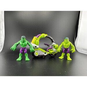 Playskool Heroes Marvel Super Hero Adventures Hulk with Motorcycle Hasbro